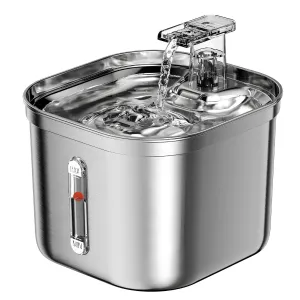2.2L Stainless Steel Pet Drinking Fountain