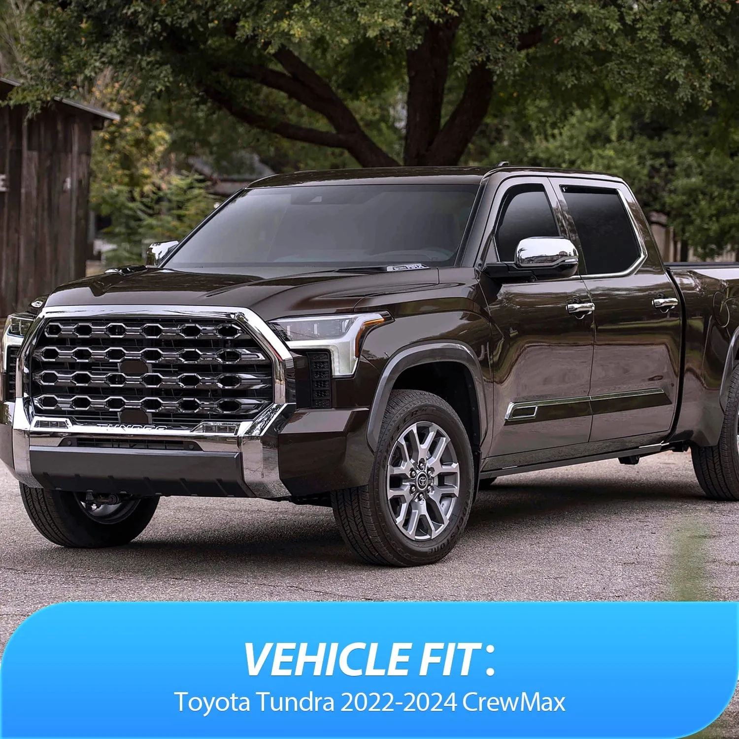 4pcs Rain Guards For Toyota Tundra 2022 2023 2024 2025 Crew Max