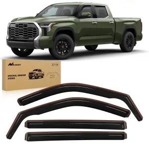 4pcs Rain Guards For Toyota Tundra 2022 2023 2024 2025 Crew Max