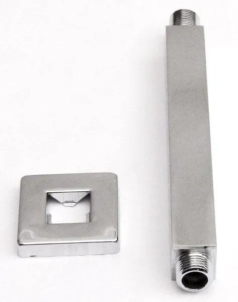 ALFI AB8SC 8" Square Ceiling Mounted Shower Arm for Rain Shower Heads