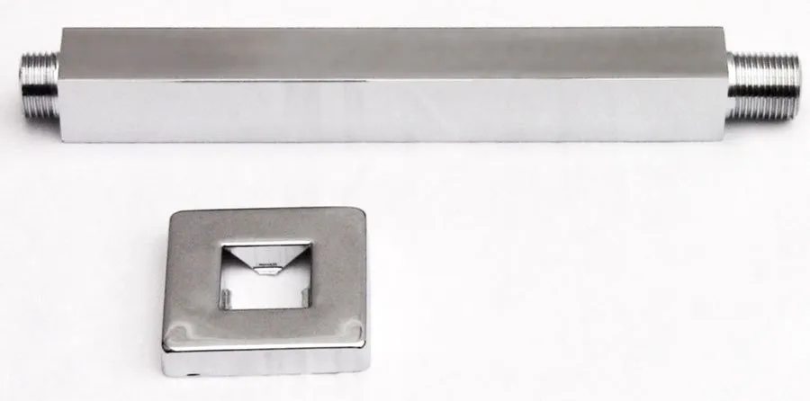ALFI AB8SC 8" Square Ceiling Mounted Shower Arm for Rain Shower Heads
