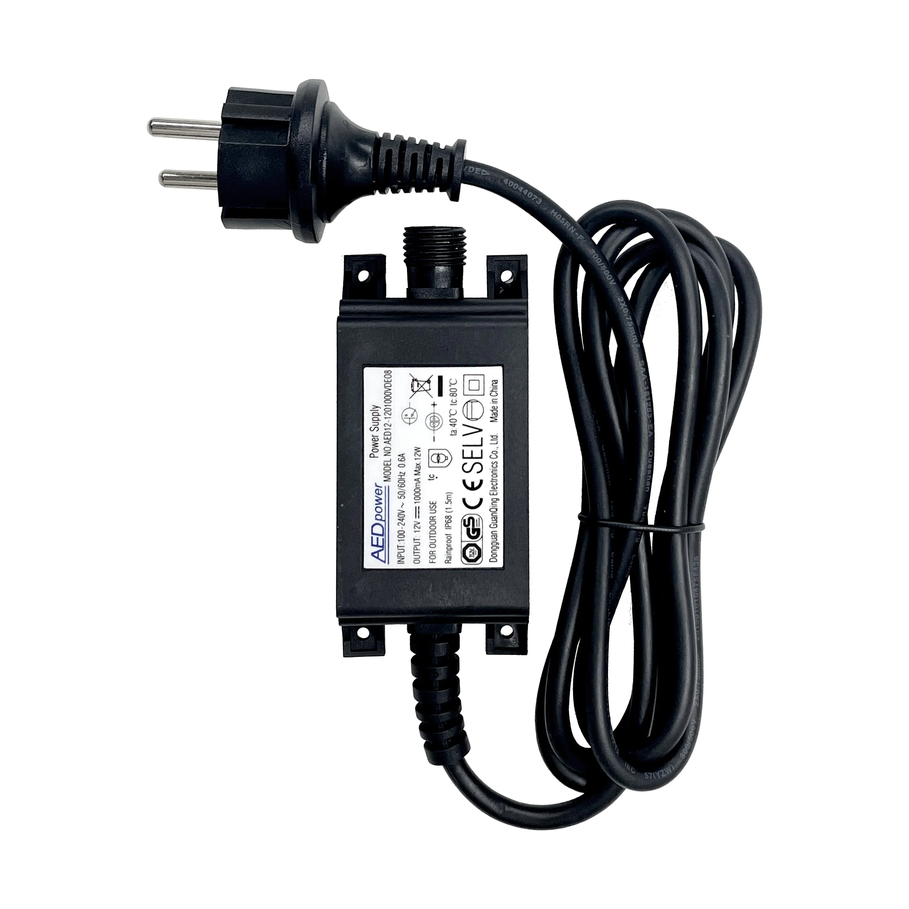 Extension Cord and DC 12V/1A Power Adpter for WS80/WS90