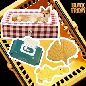Festive Classic Dog Anti-Anxiety Calming Bed Home Bundle 4pcs
