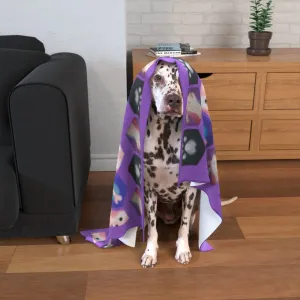 Pet Blanket Throw - My Pets Purple