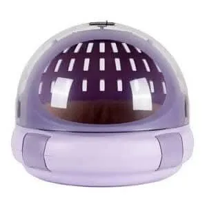 PetGains PGKB 2-in-1 Capsule Pet Carrier & Bed (Purple)
