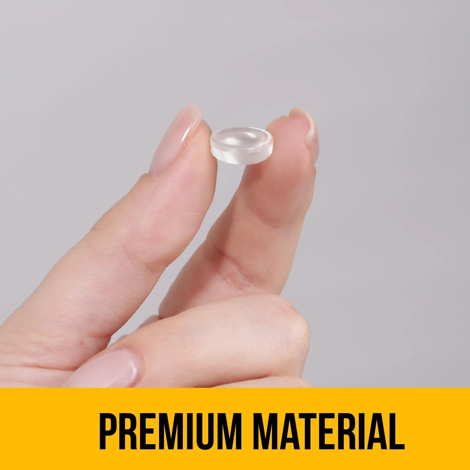 Premium Cabinet Door Bumpers 256 Pcs Clear Self Adhesive Pads for Noise Damp
