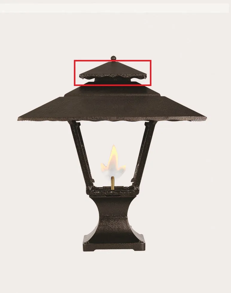 Rain Shield for Contemporary & Old Allegheny Gas Lights - RS18