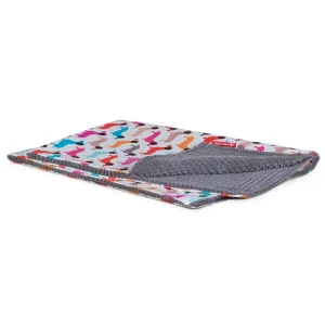 The Blanket - Fleece Pet Blanket For Dogs & Cats - Geo Print Daschund